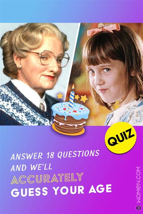 quiz will guess your age